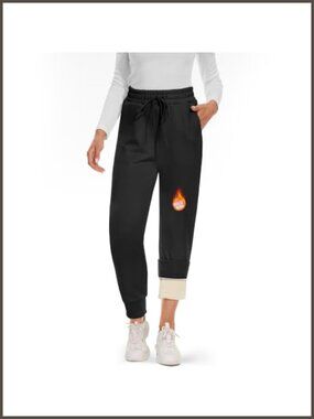 Fleece Lined Thermal Joggers Sweatpants Winter Warm Pants
